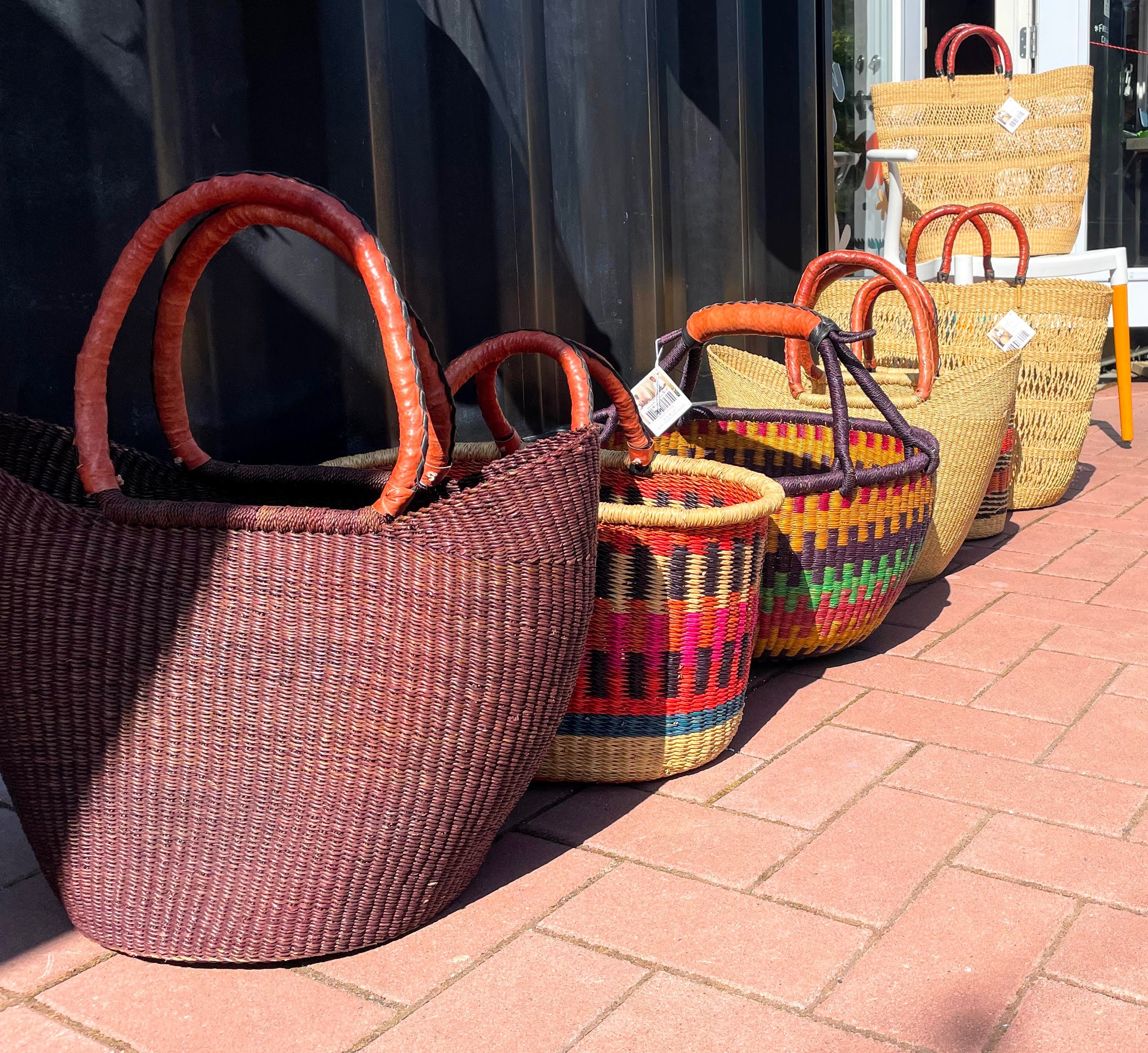 Adult and Kids Round Market Baskets