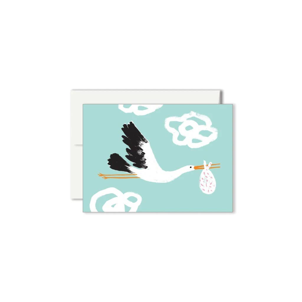 Paperole | CIGOGNE Miniature Greeting Card