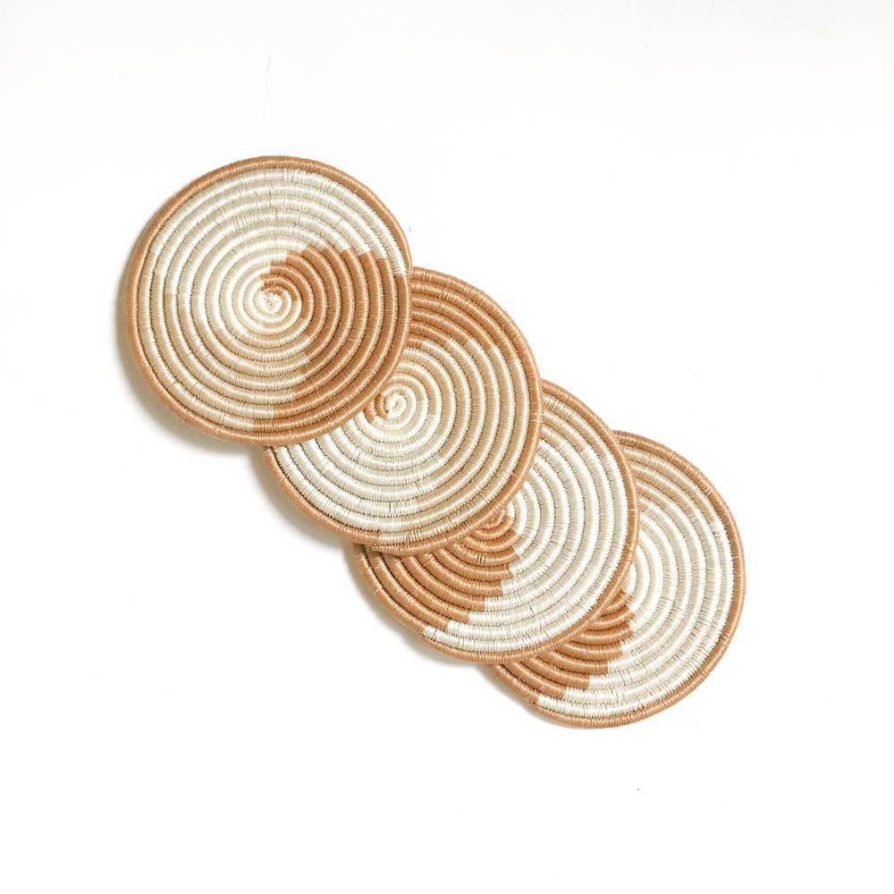 Neutral Tones Coaster Sets (4 Patterns)