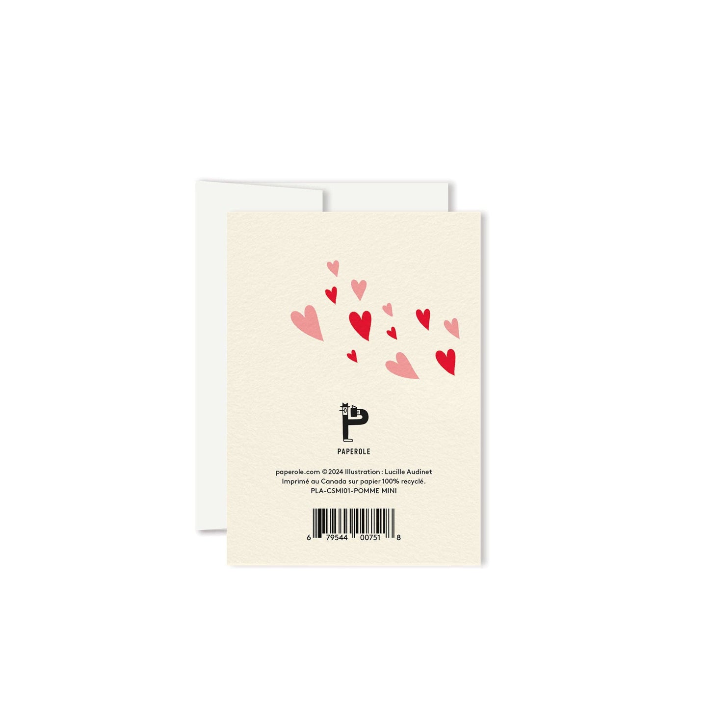 Paperole | POMME D’AMOUR Miniature Greeting Card