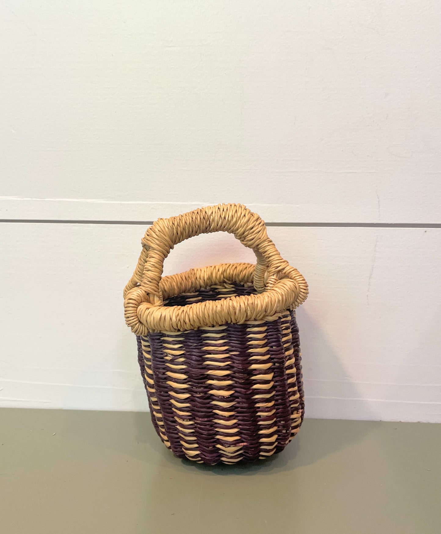 Mini Mini Bolga Round Basket