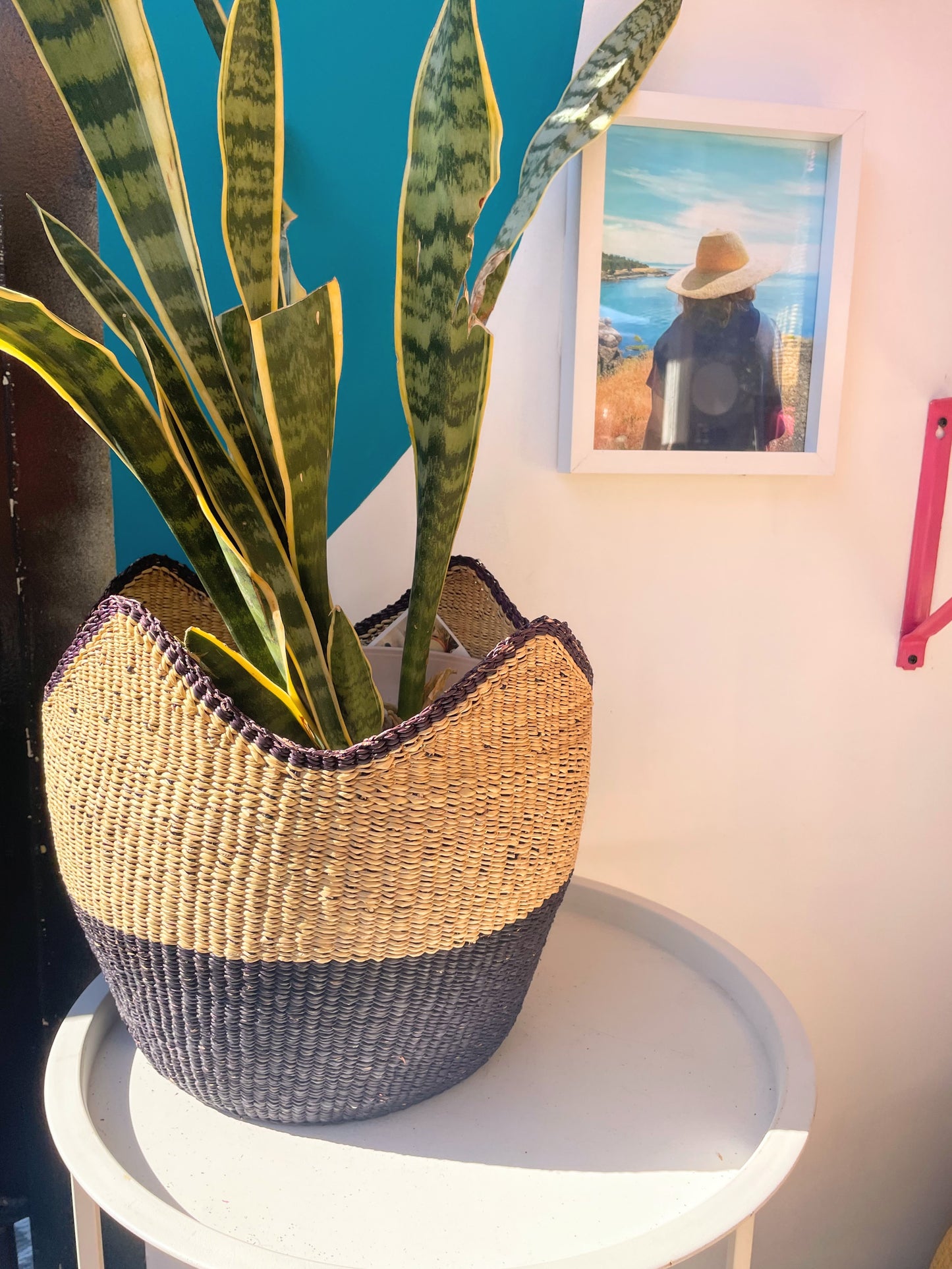 LESS THAN PERFECT SALE: Bolga Planter Basket