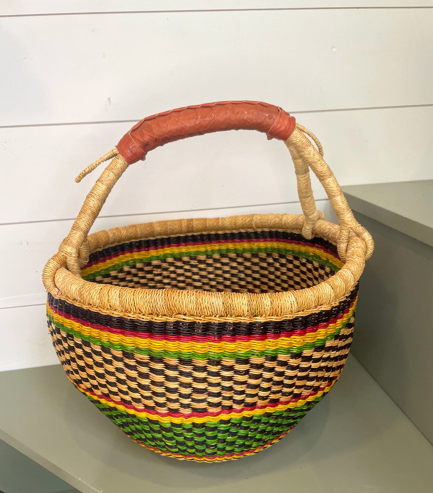 Medium Bolga Round Basket