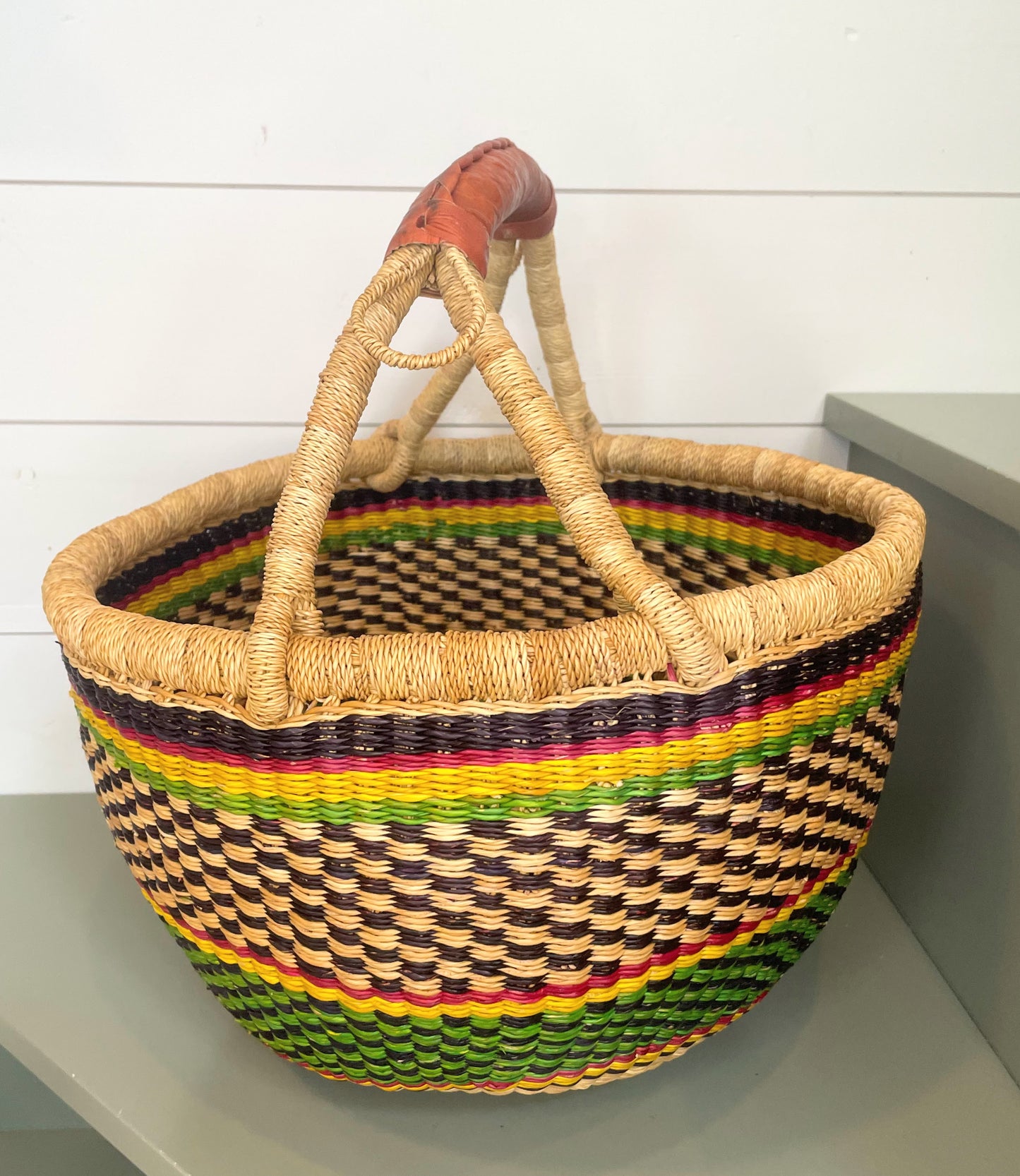 Medium Bolga Round Basket