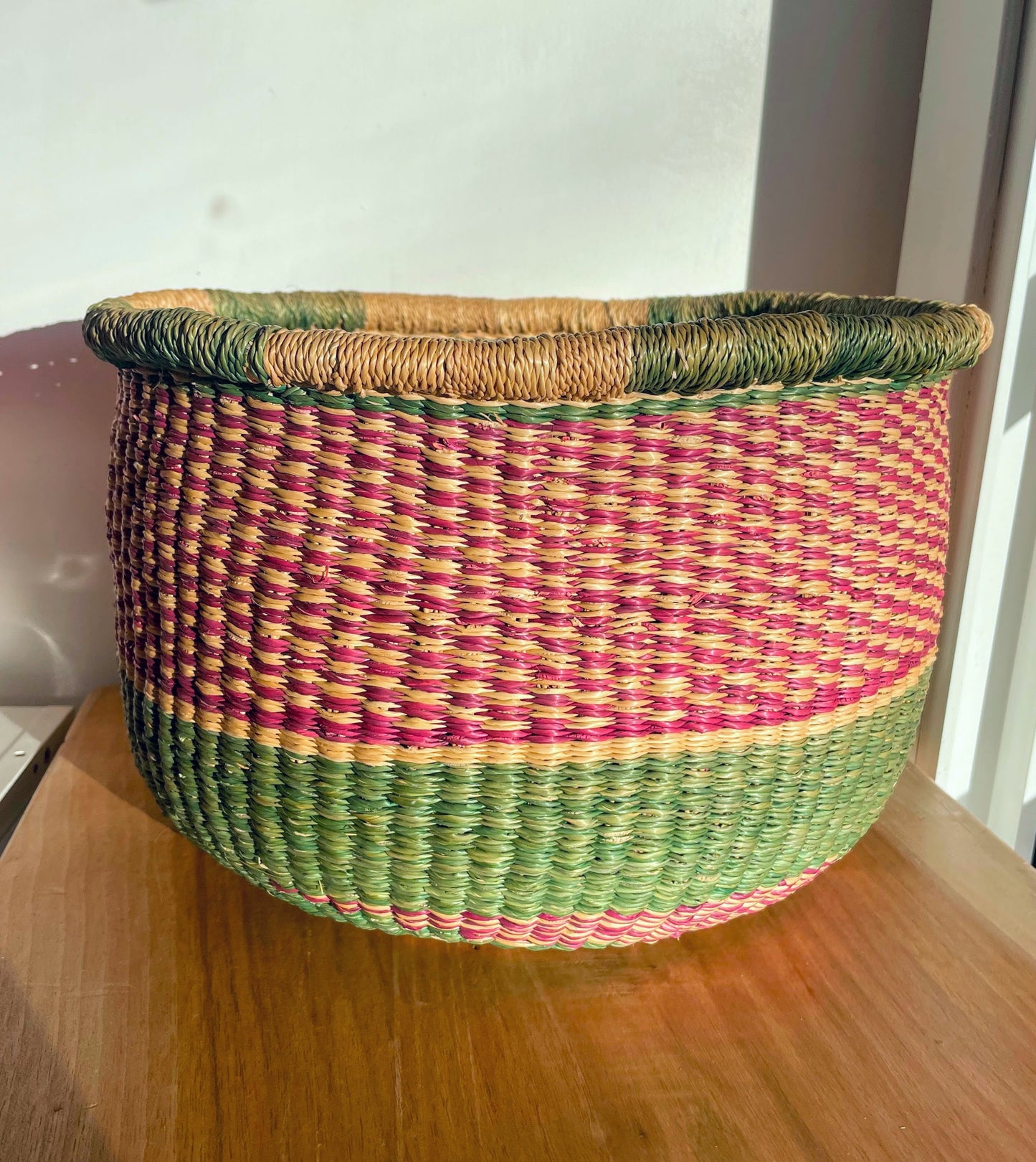 LESS THAN PERFECT SALE: Bolga Bowl Basket