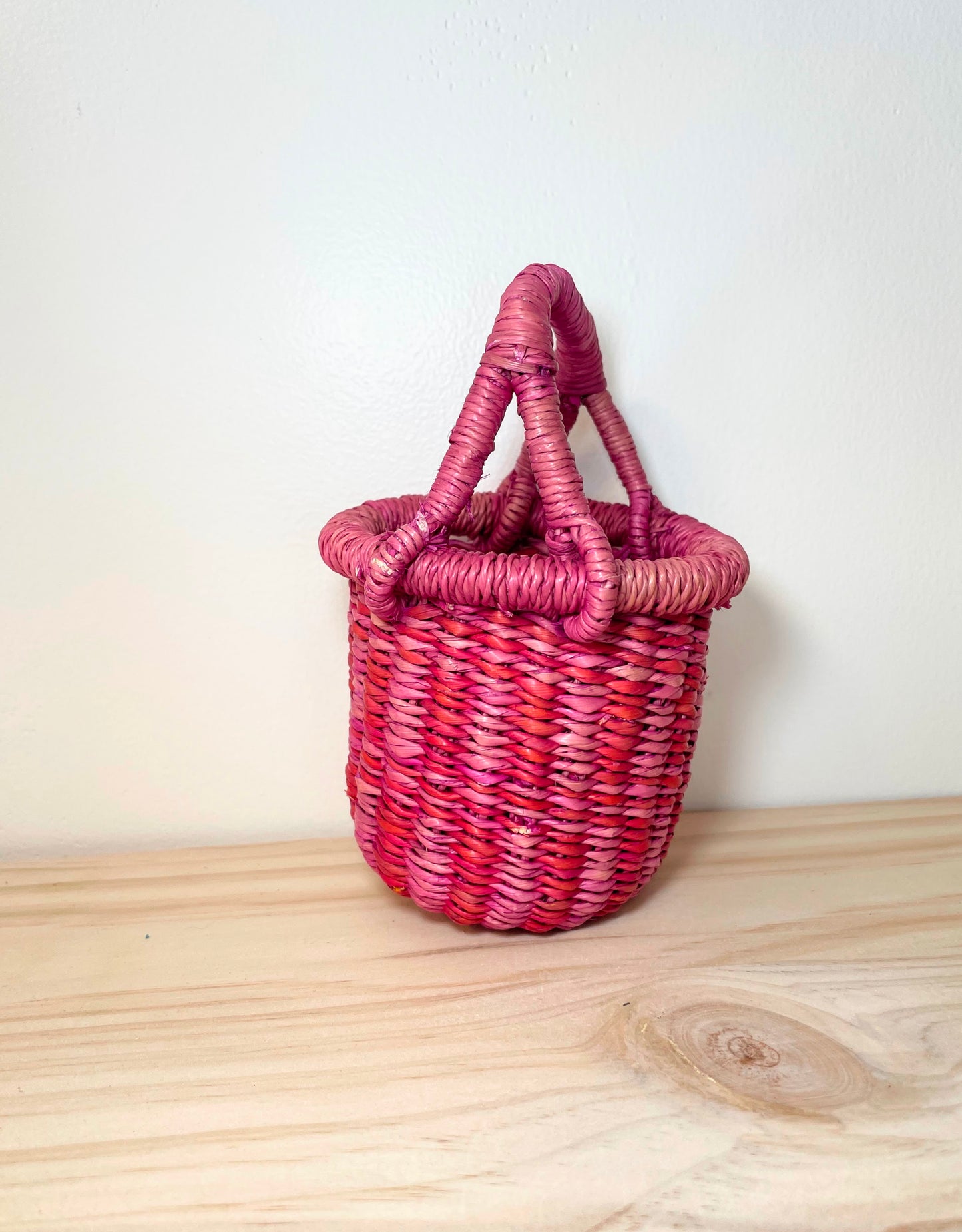 Mini Mini Bolga Round Basket