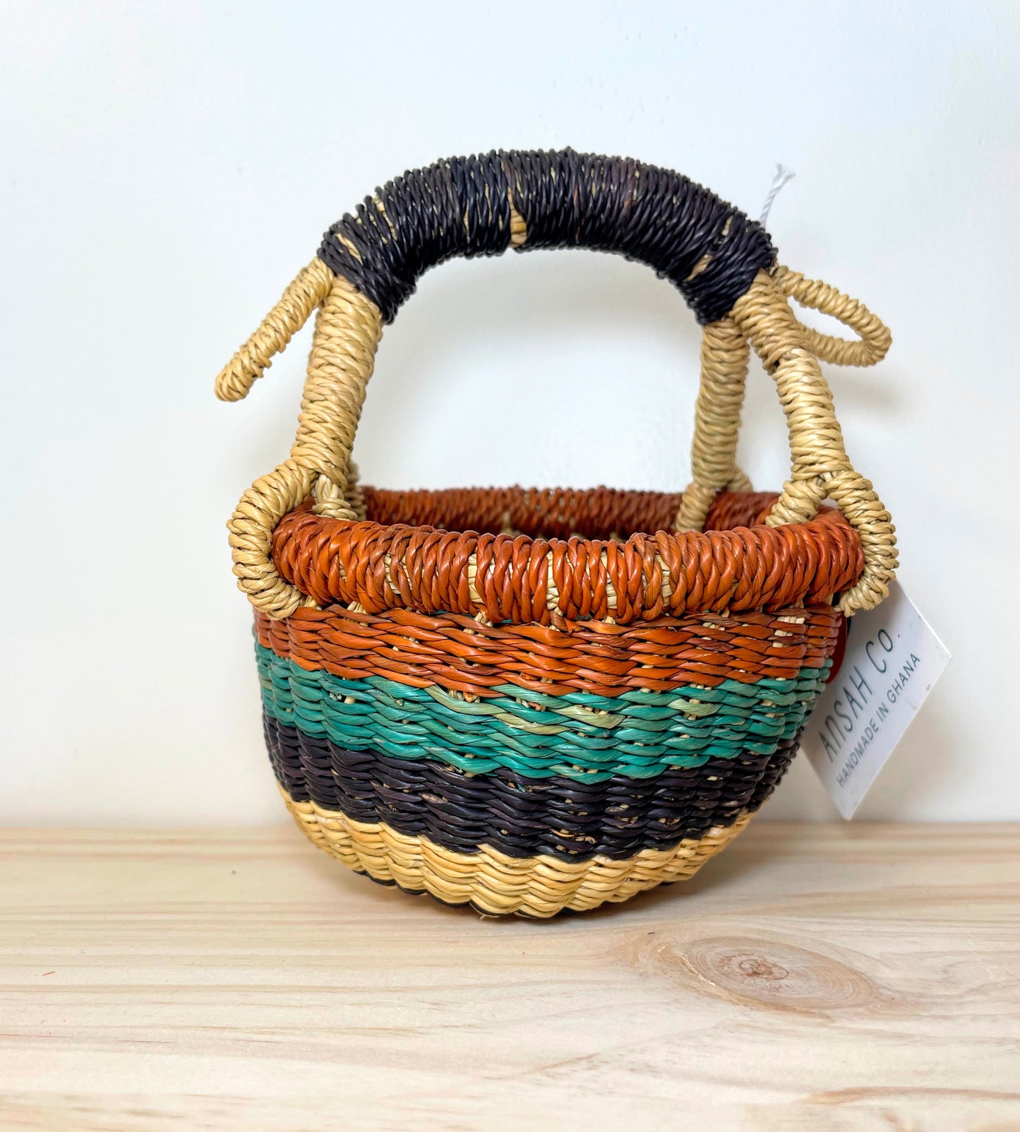 Mini Bolga Round Basket