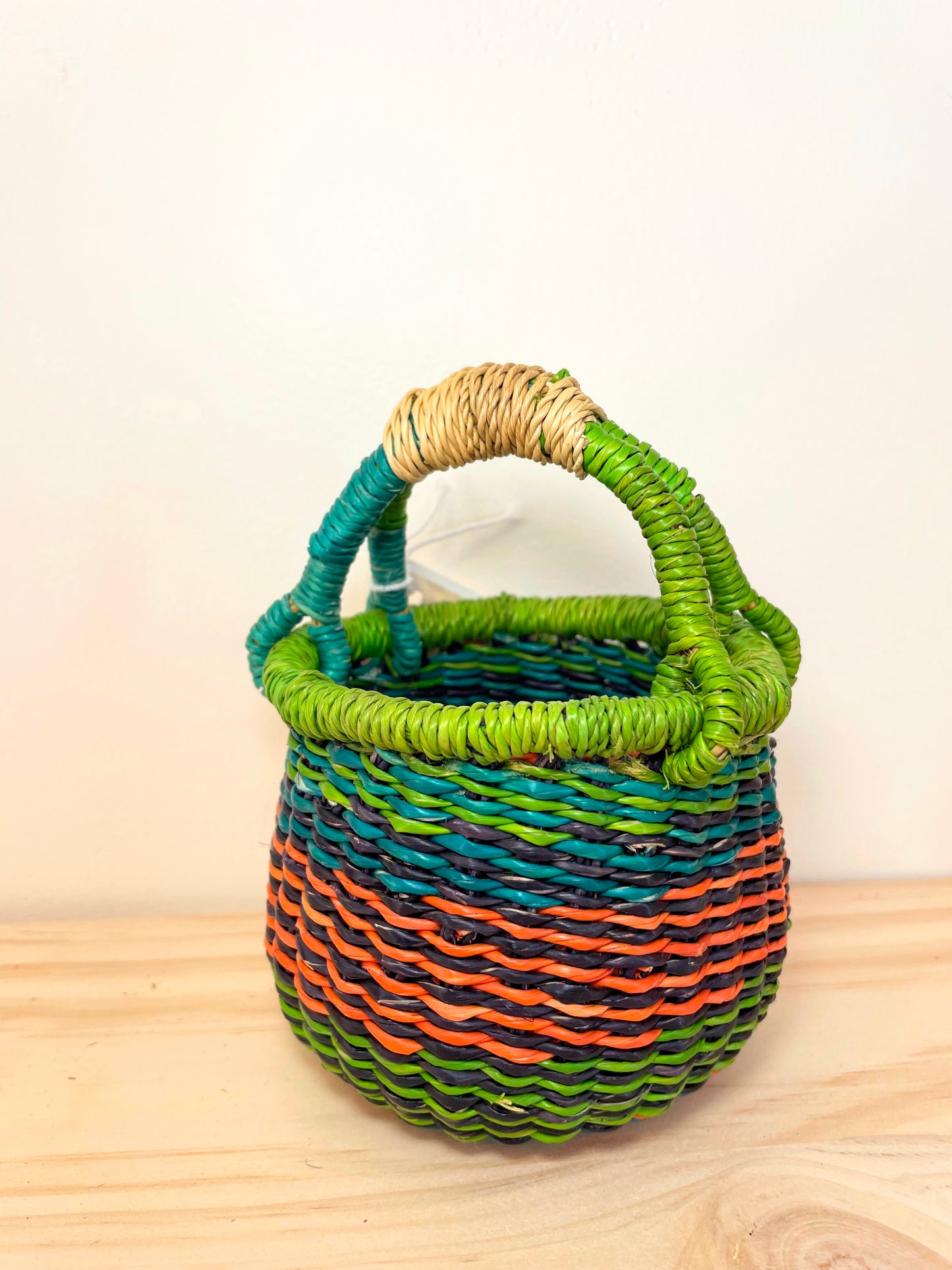 Mini Mini Bolga Round Basket
