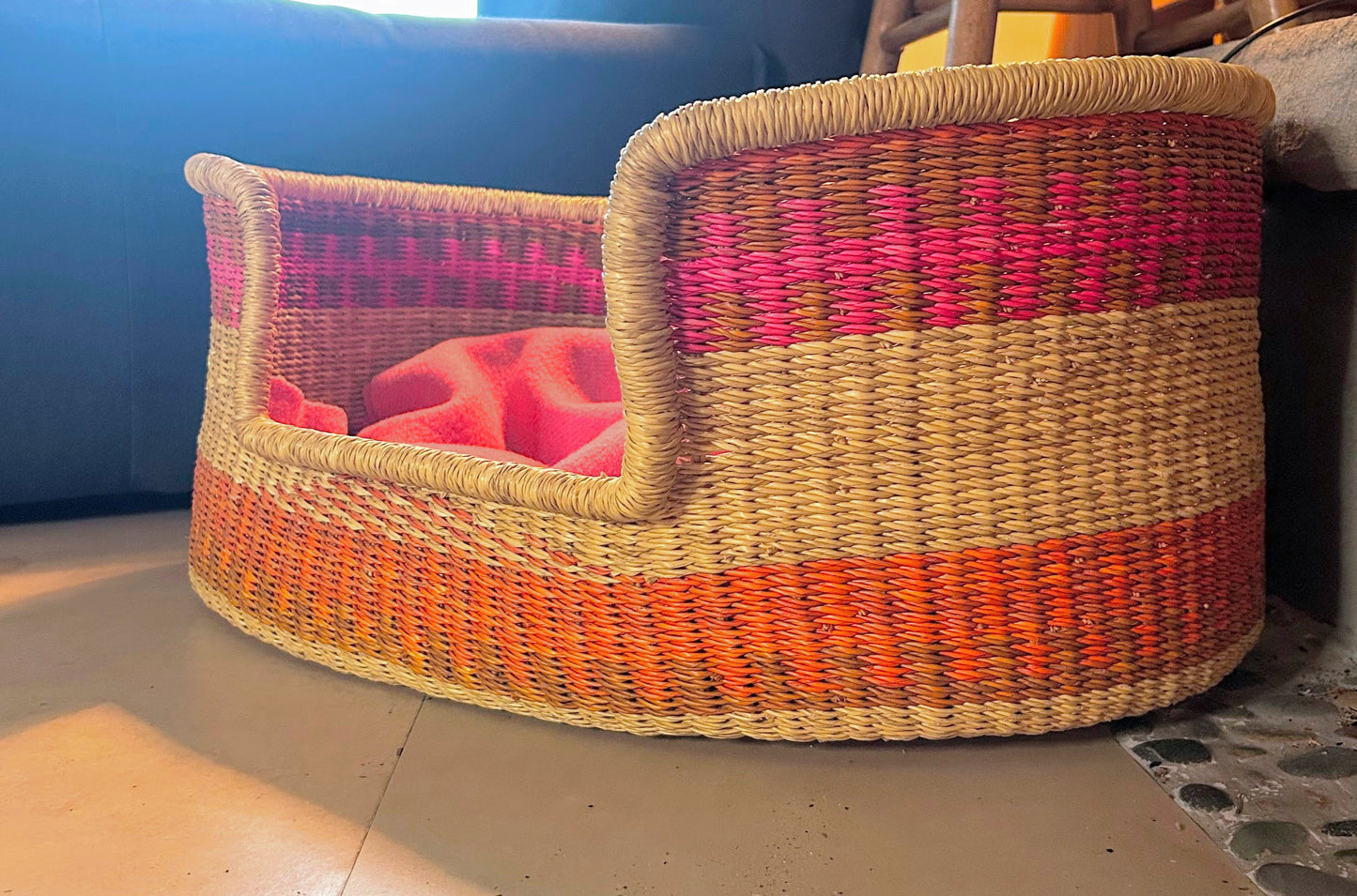 Small Bolga Pet Bed