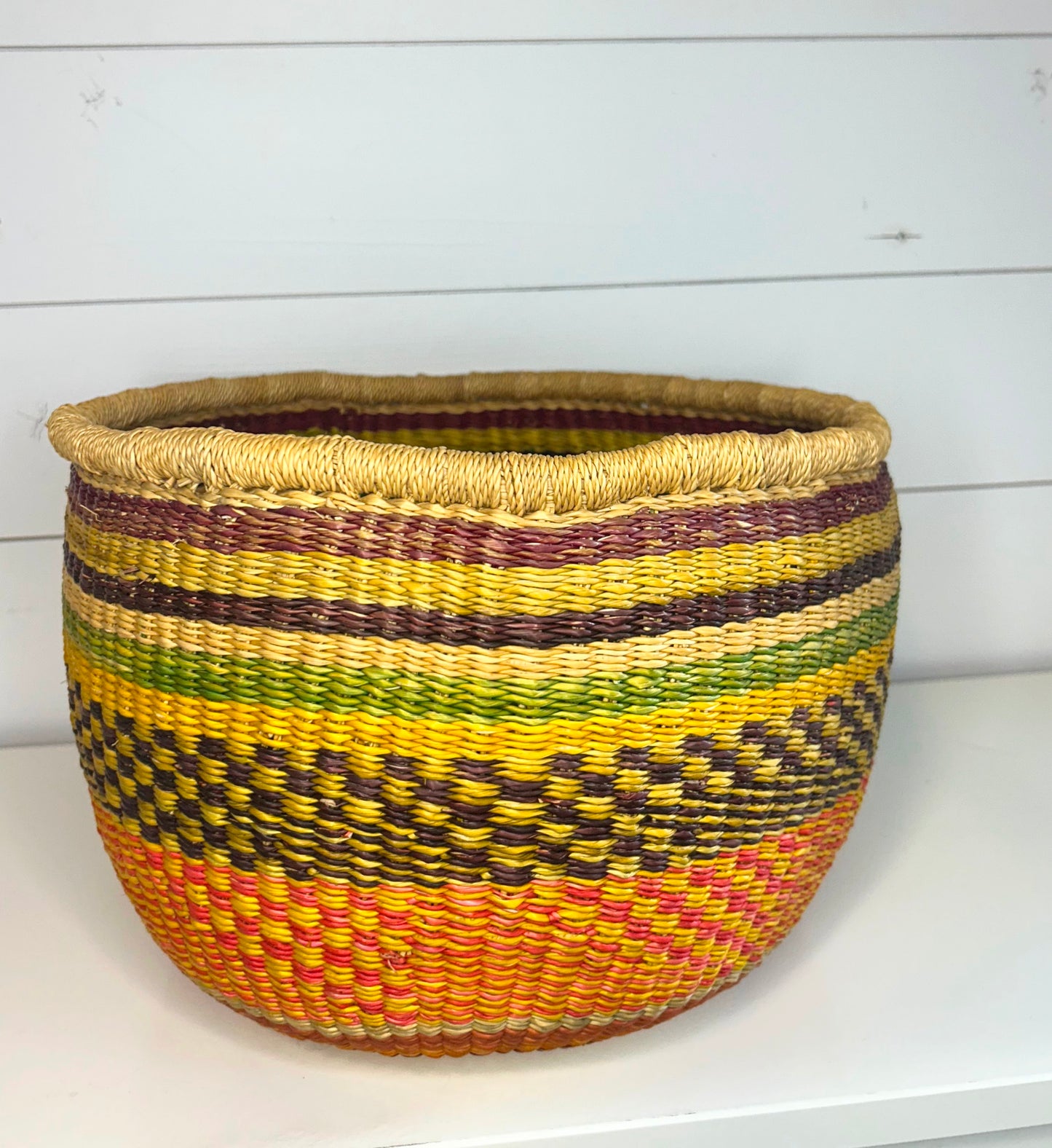 LESS THAN PERFECT SALE: Bolga Bowl Basket