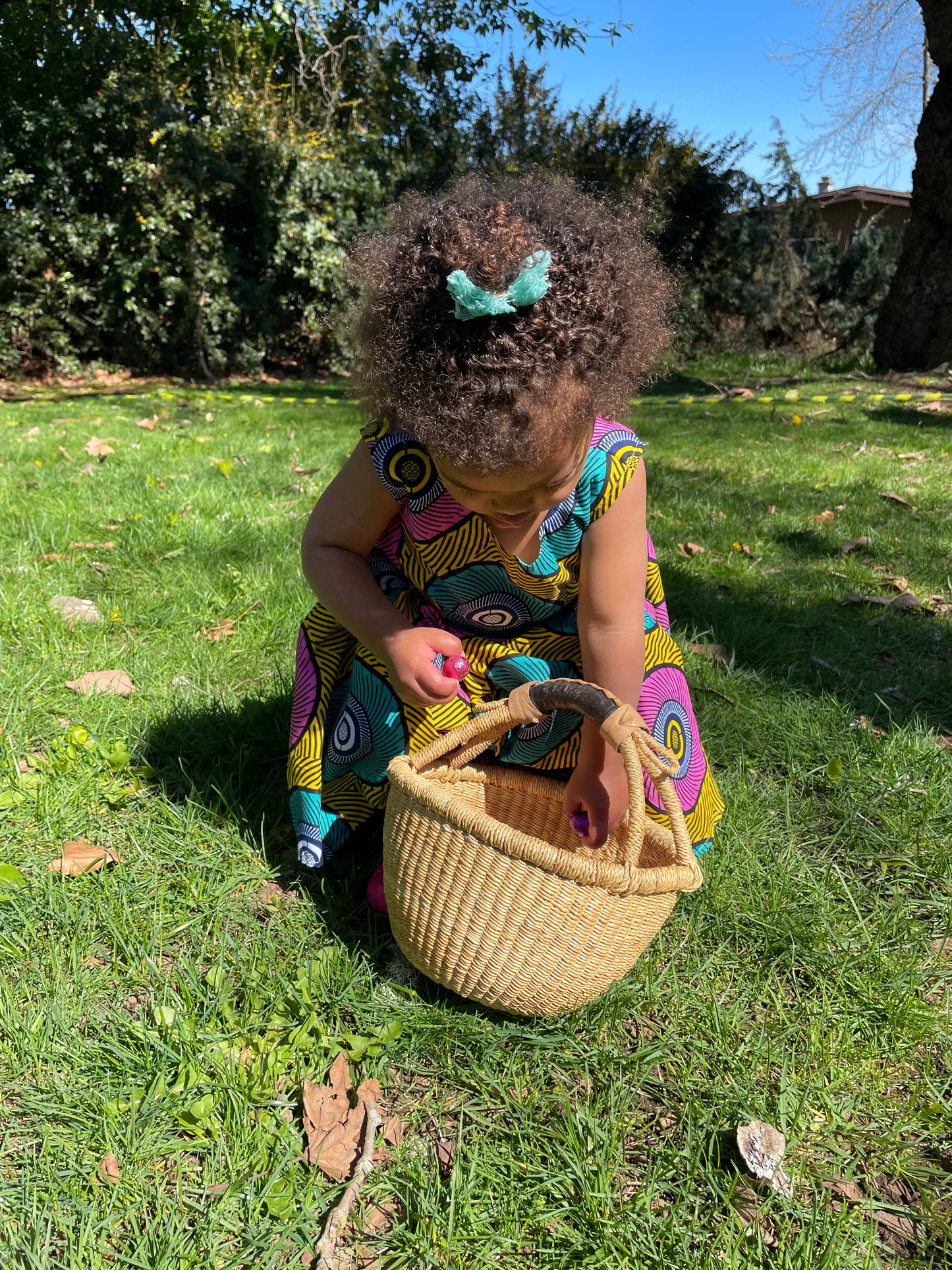 Extra Small Bolga Round Basket