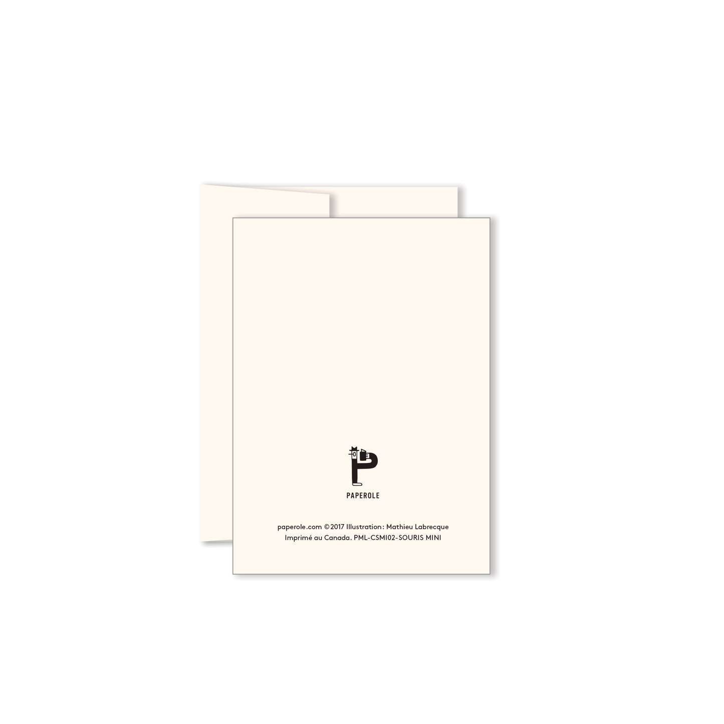 Paperole | SOURIS Miniature Greeting Card