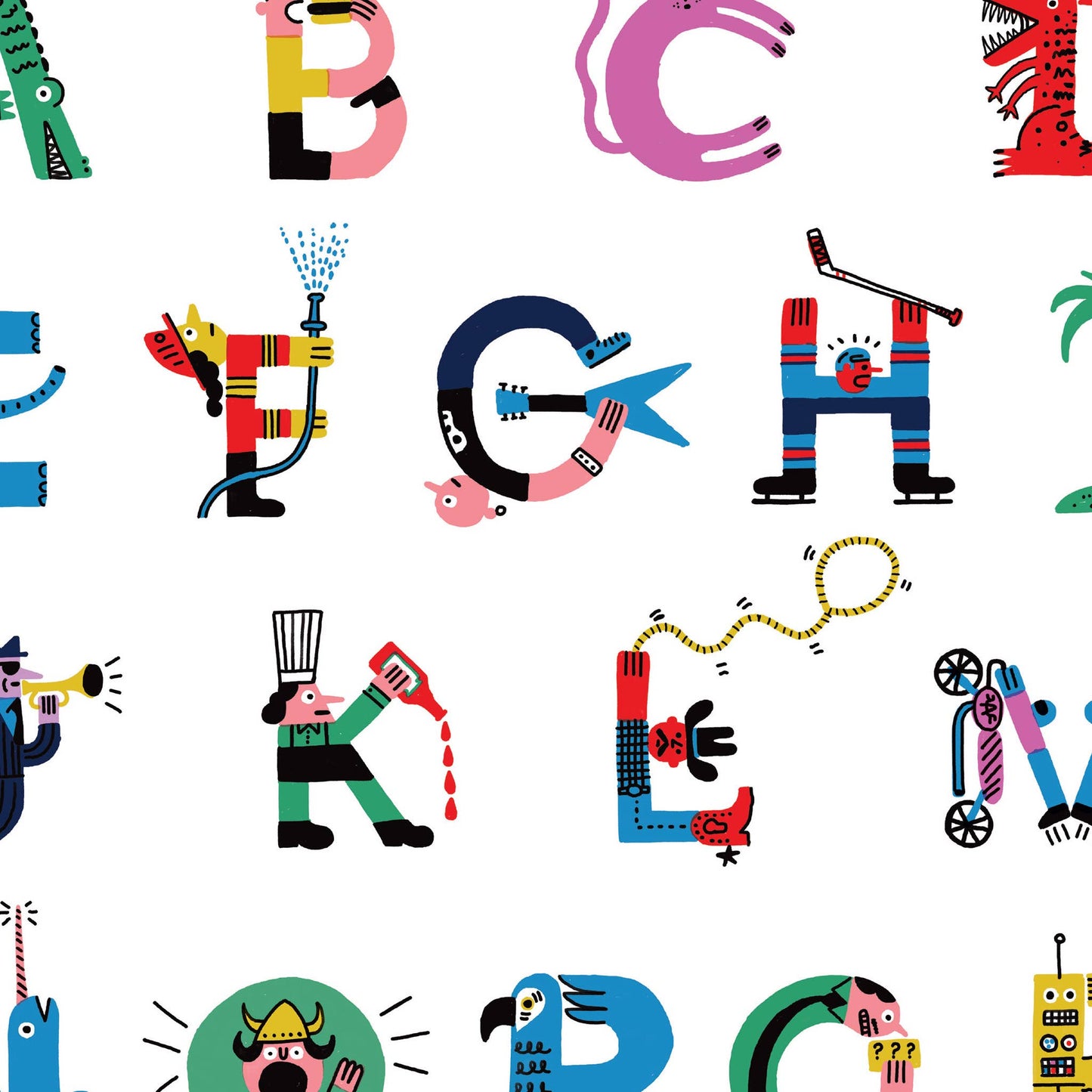 ALPHABET, 11" X 14" — Poster by Benoit Tardif: 11x14 inches