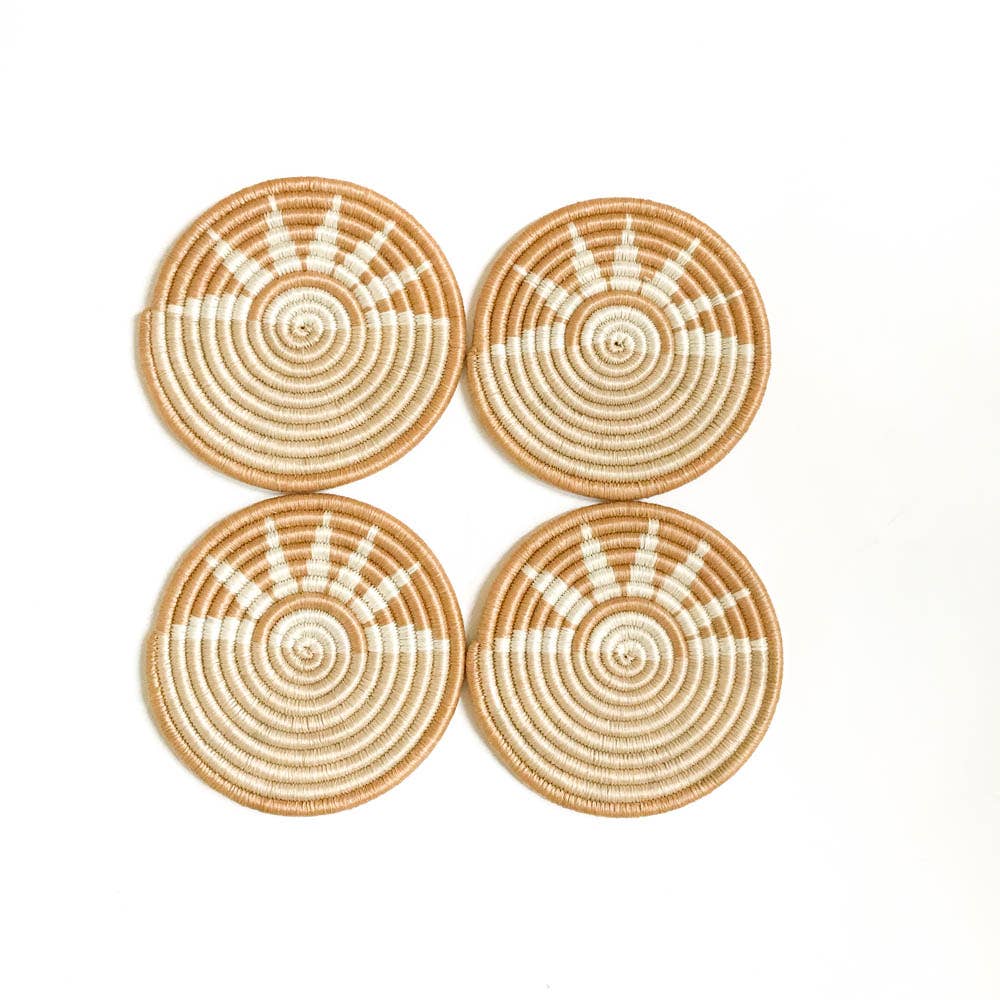 Neutral Tones Coaster Sets (4 Patterns)