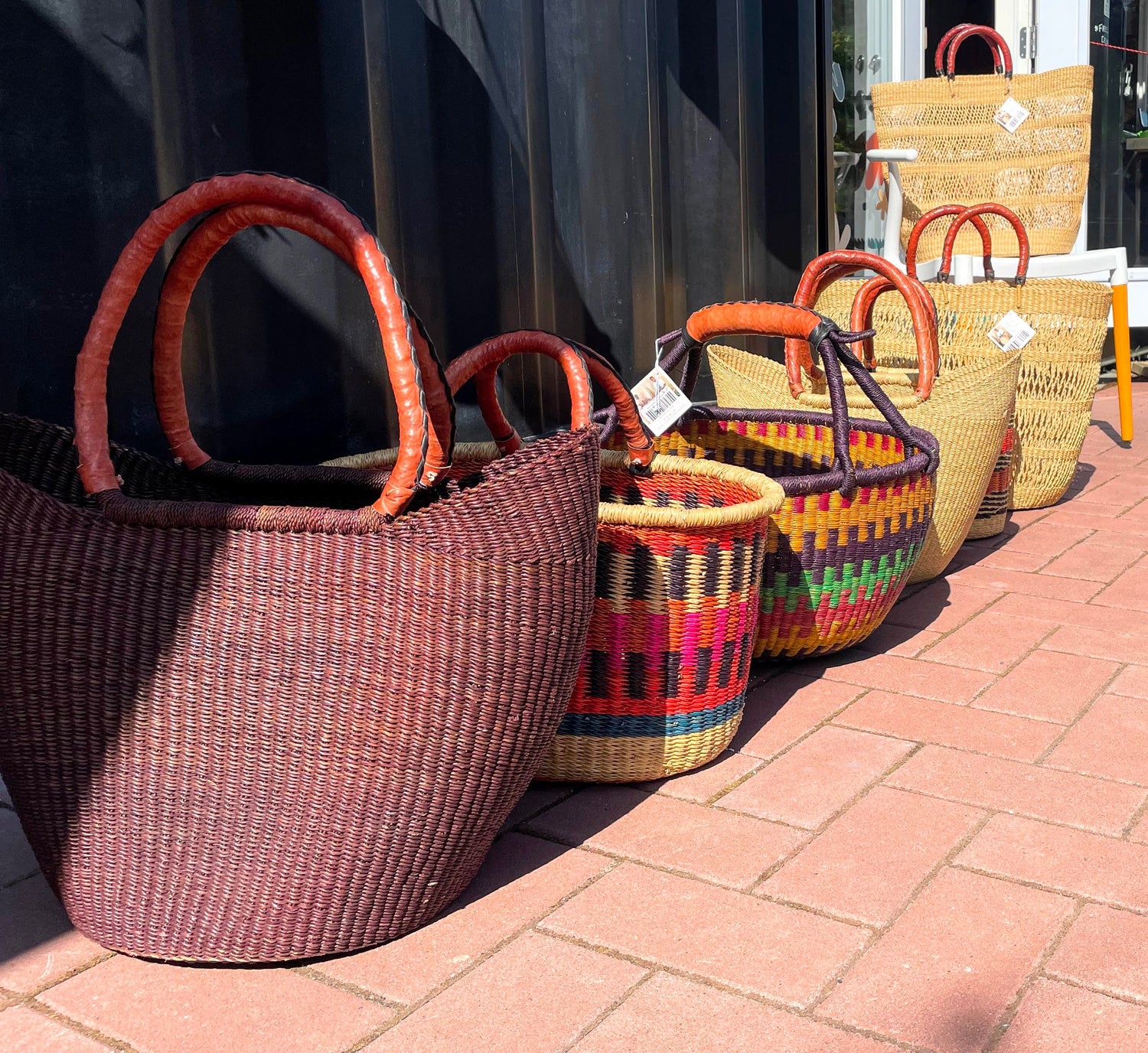 Adult and Kids Round Market Baskets