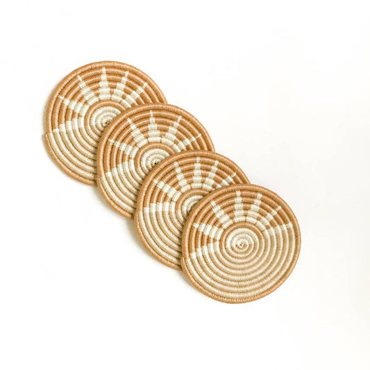 Neutral Tones Coaster Sets (4 Patterns)