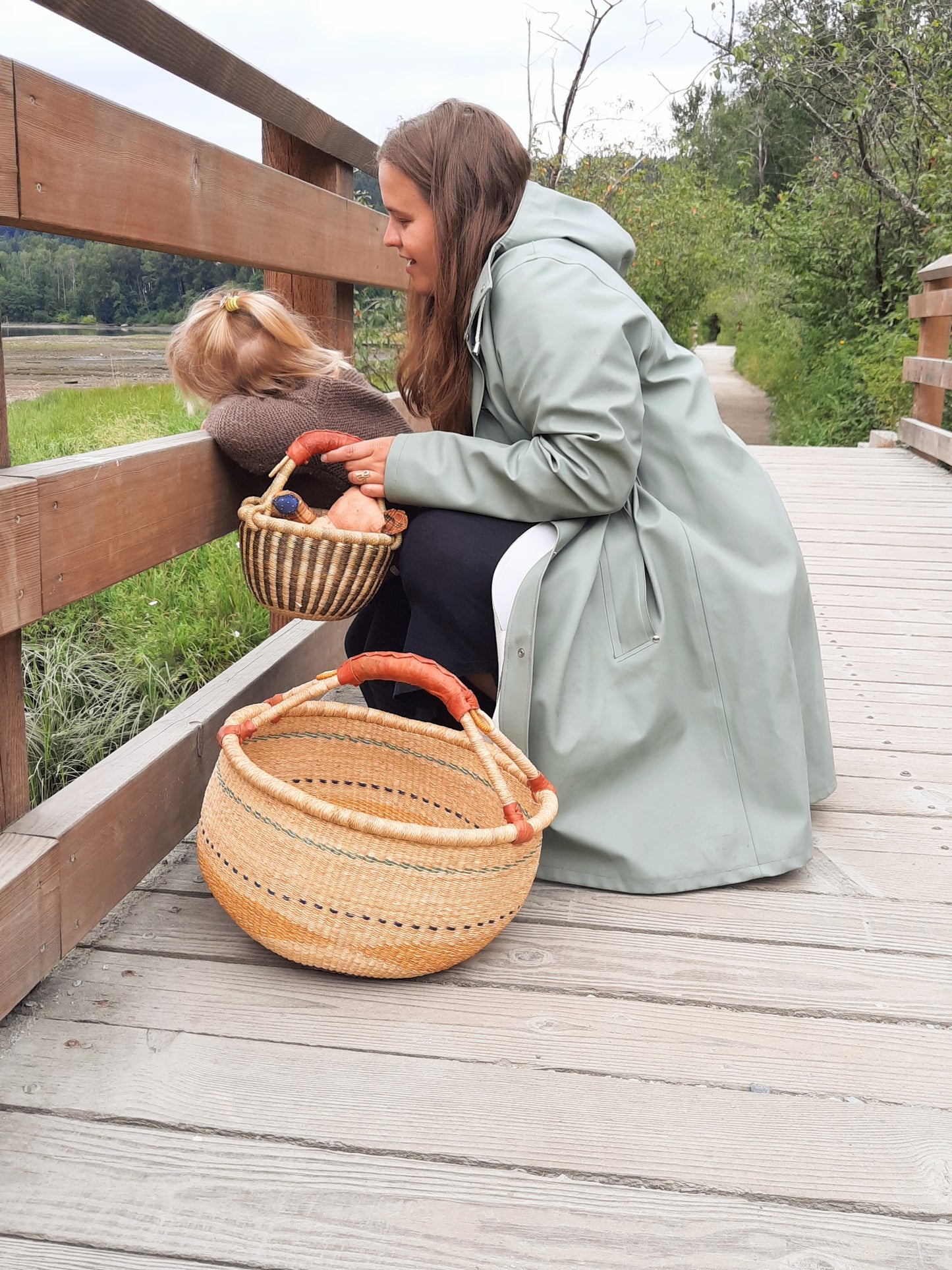 Extra Large Bolga Round Basket