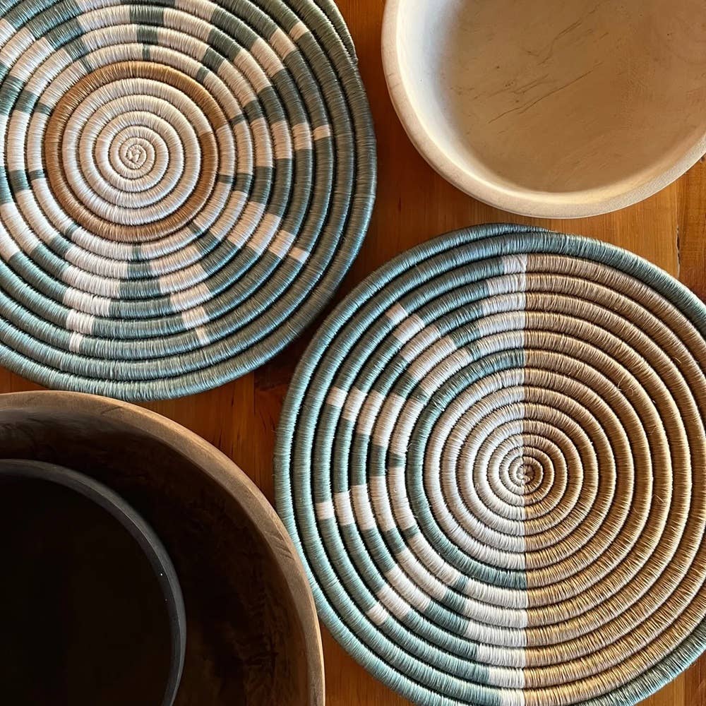 Soft Tones Handwoven Trivets (5 Patterns)