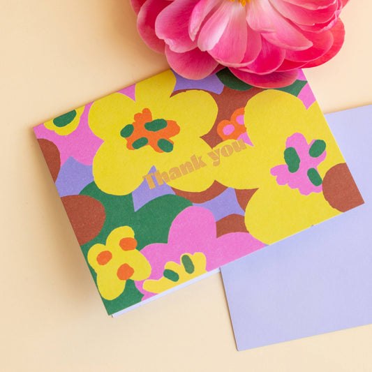 PRETTY FLOWERS — Greeting Card