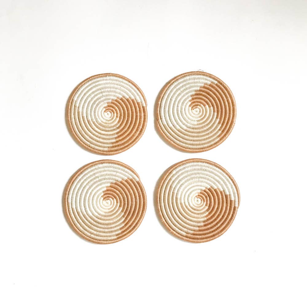 Neutral Tones Coaster Sets (4 Patterns)