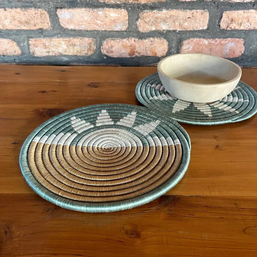 Soft Tones Handwoven Trivets (5 Patterns)
