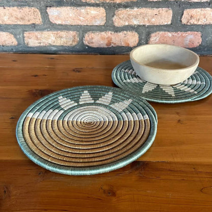 Soft Tones Handwoven Trivets (5 Patterns)