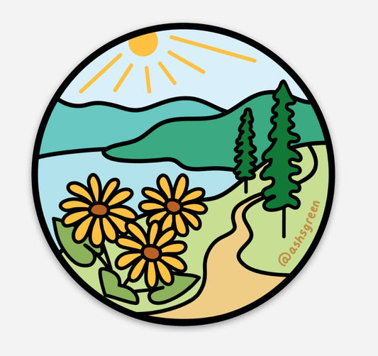 PNW Hike - 3" vinyl sticker