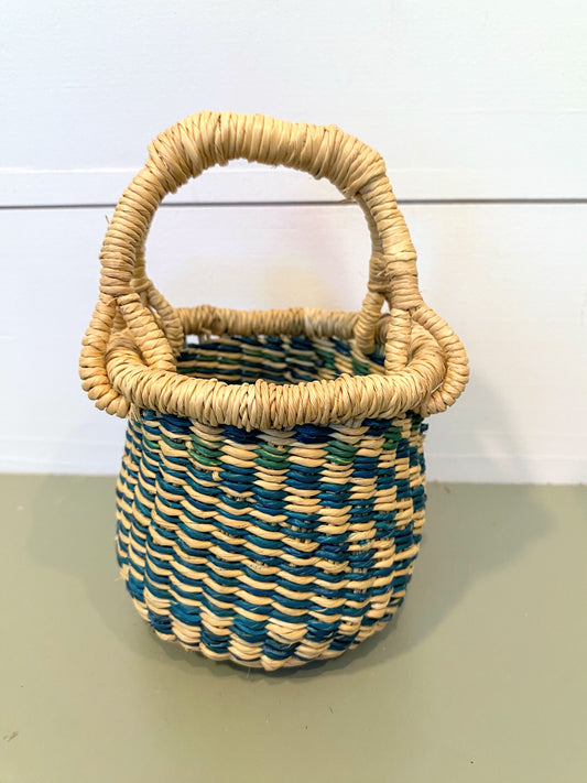 Mini Mini Bolga Round Basket