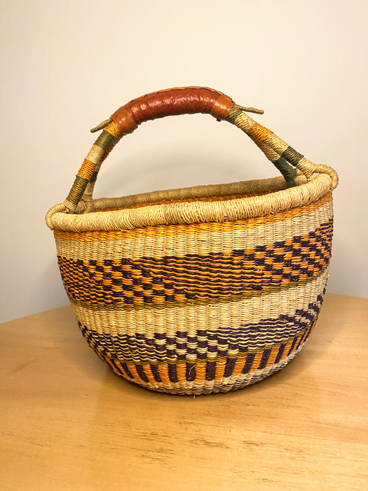 Medium Bolga Round Basket