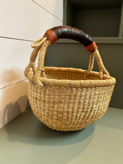 Extra Small Bolga Round Basket