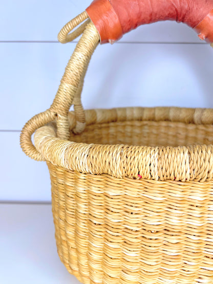 Extra Small Bolga Round Basket