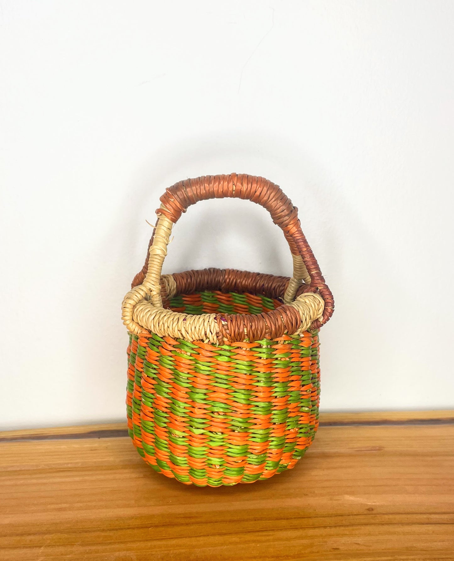 Mini Mini Bolga Round Basket