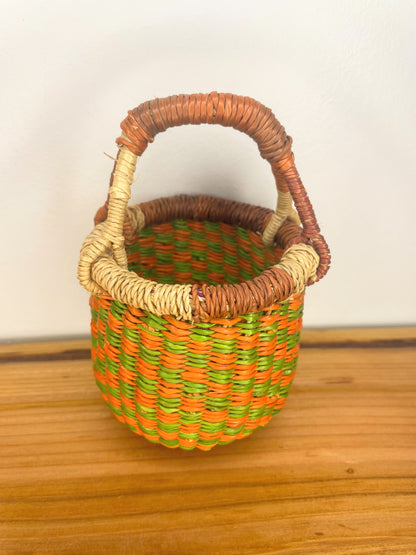 Mini Mini Bolga Round Basket