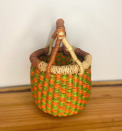 Mini Mini Bolga Round Basket