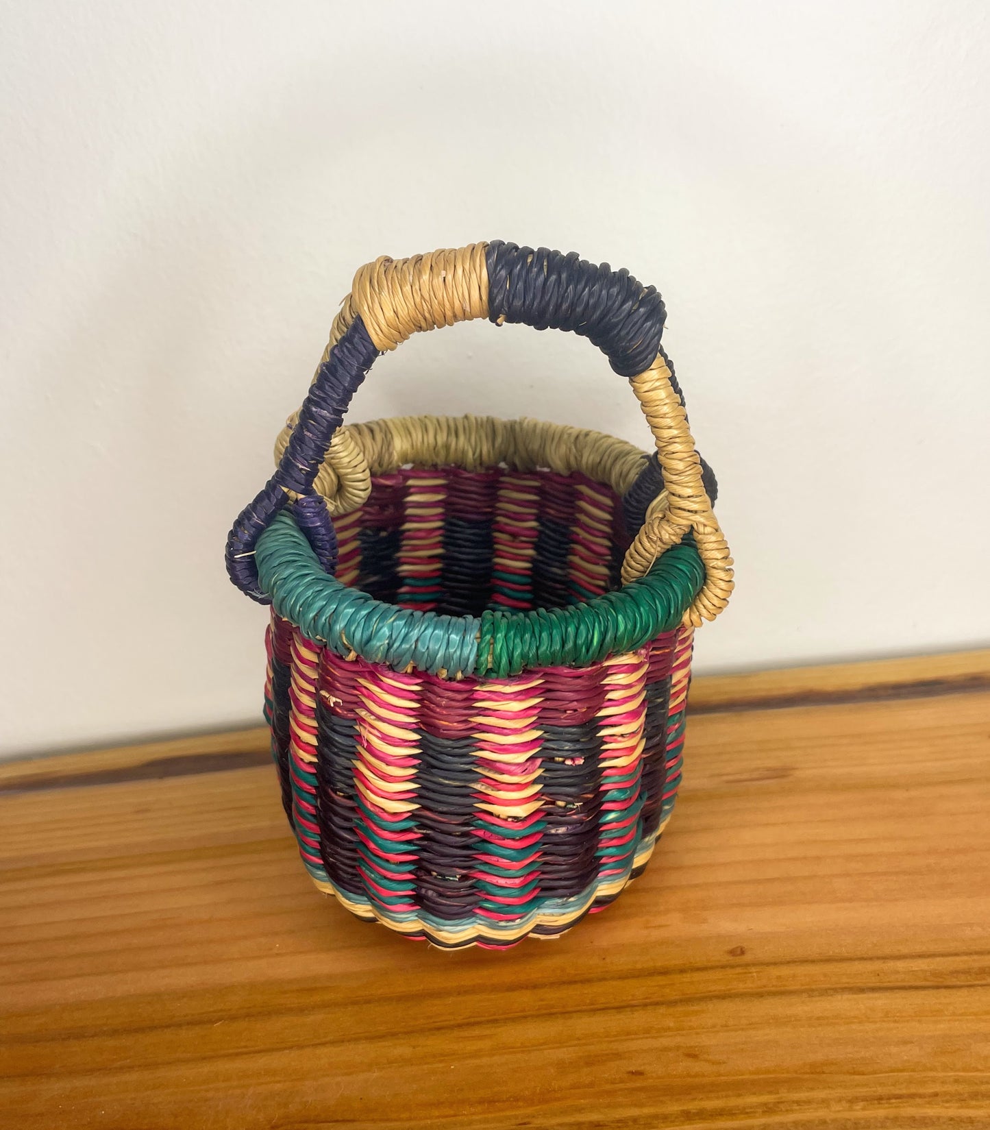 Mini Mini Bolga Round Basket