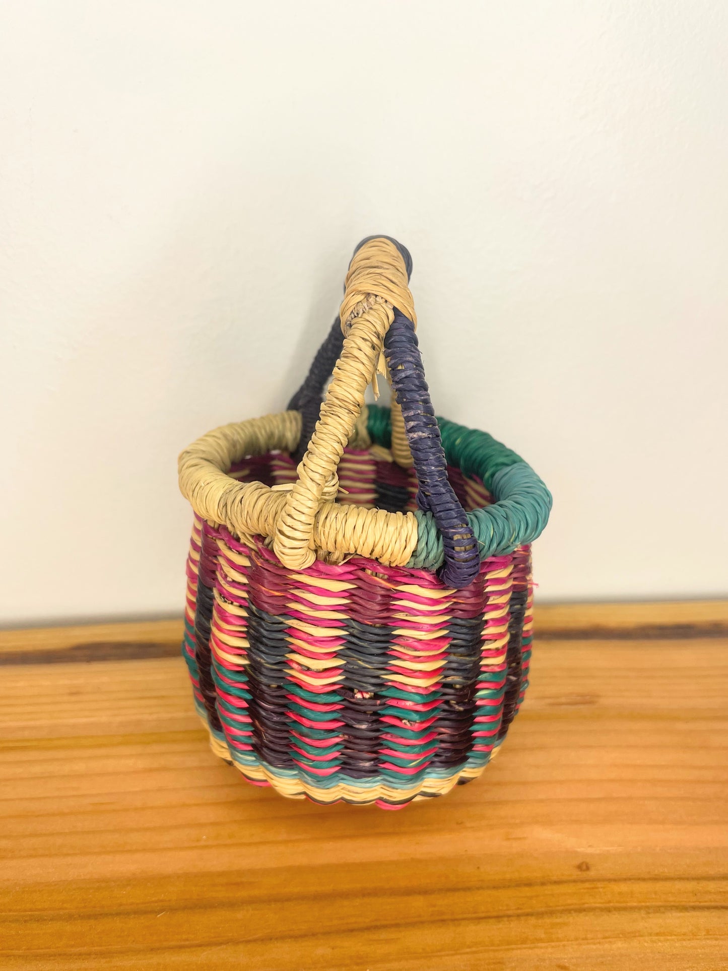 Mini Mini Bolga Round Basket