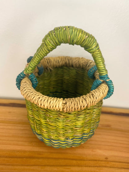 Mini Mini Bolga Round Basket