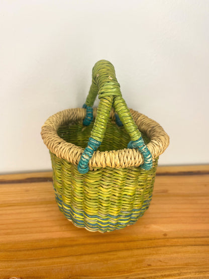 Mini Mini Bolga Round Basket