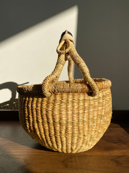 Extra Small Bolga Round Basket