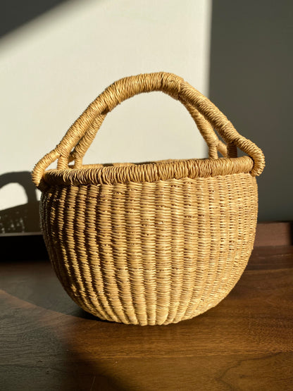 Extra Small Bolga Round Basket