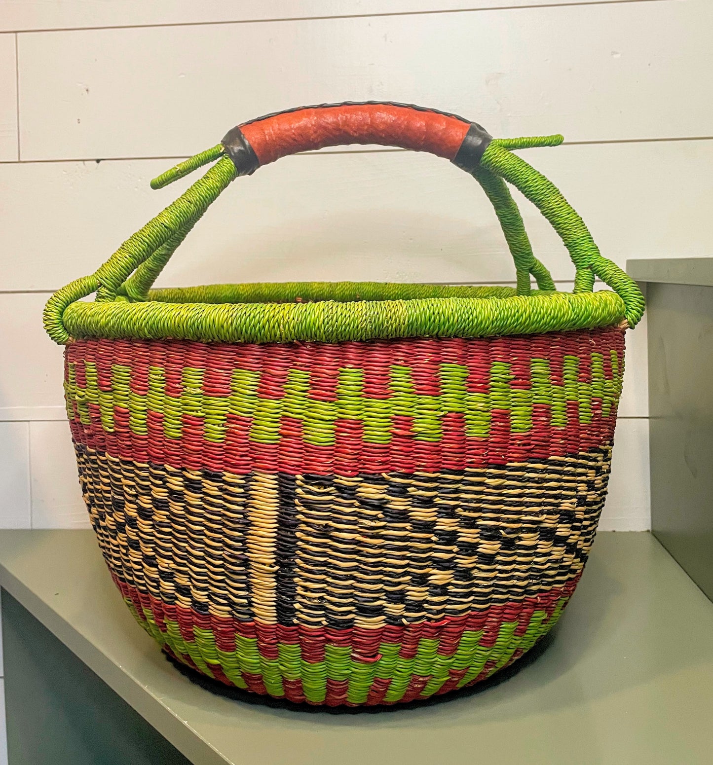 Large Bolga Round Basket