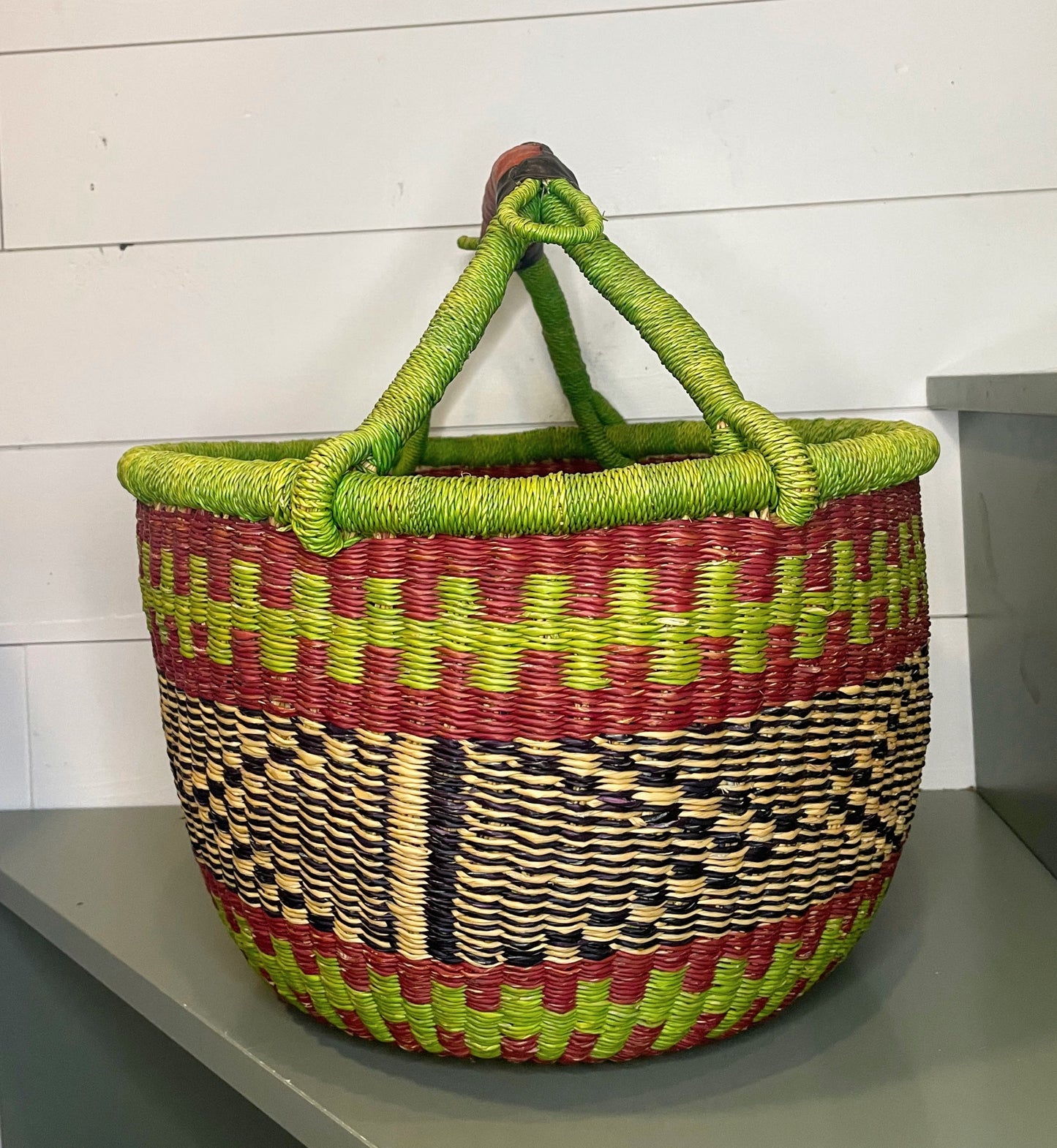 Large Bolga Round Basket