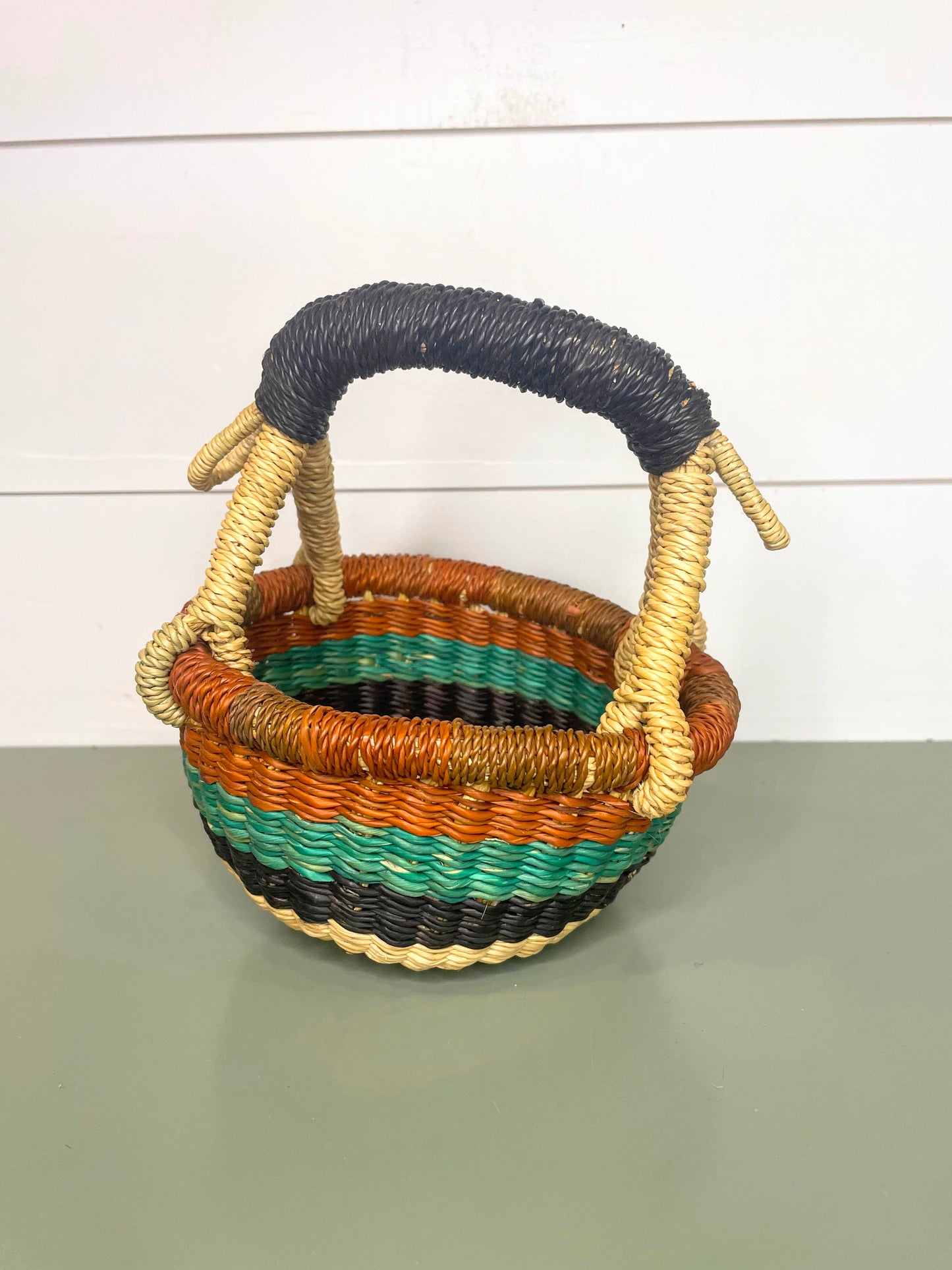 Mini Bolga Round Basket