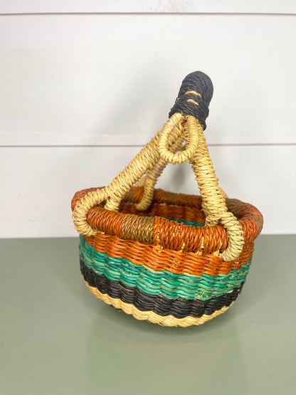 Mini Bolga Round Basket