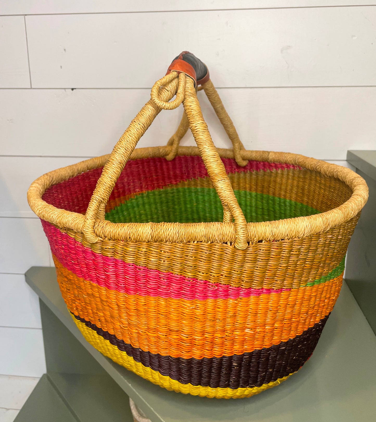 Extra Large Bolga Round Basket