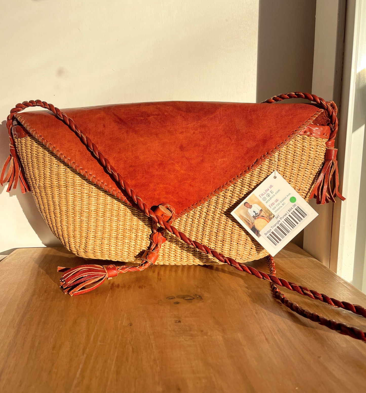 LESS THAN PERFECT: Bolga Triangle Purse