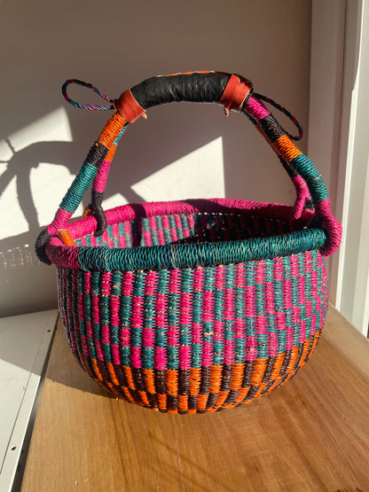 LESS THAN PERFECT: Small Bolga Round Basket