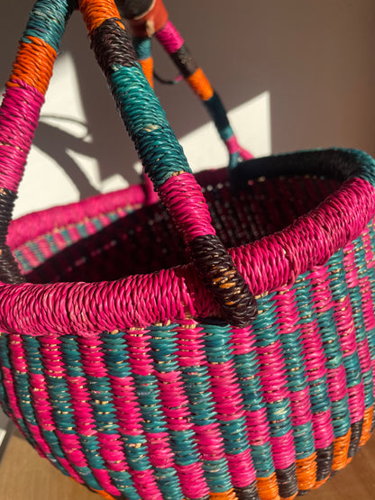 LESS THAN PERFECT: Small Bolga Round Basket