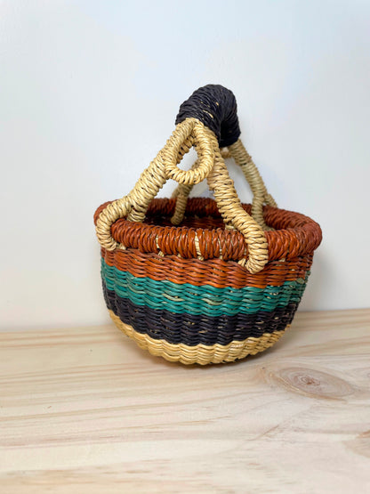 Mini Bolga Round Basket