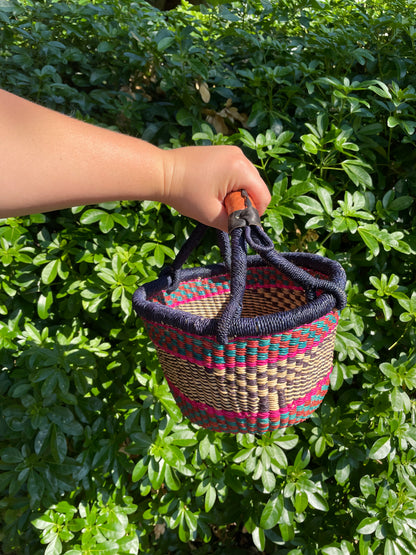 Extra Small Bolga Round Basket